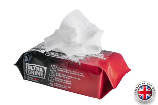 ULTRAGRIME PRO Power Scrub 80 PACK XXL WIPE