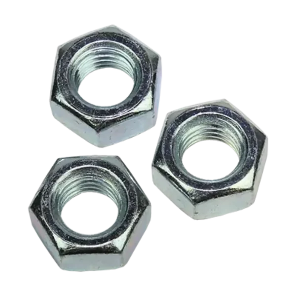 Hexagonal Full Steel Nuts Zinc Plated