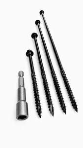 Timberfix Landscape Screws Hex Flange Head Black Coated