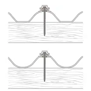 Fibre Cement to Timber Steel Screws Gash Point